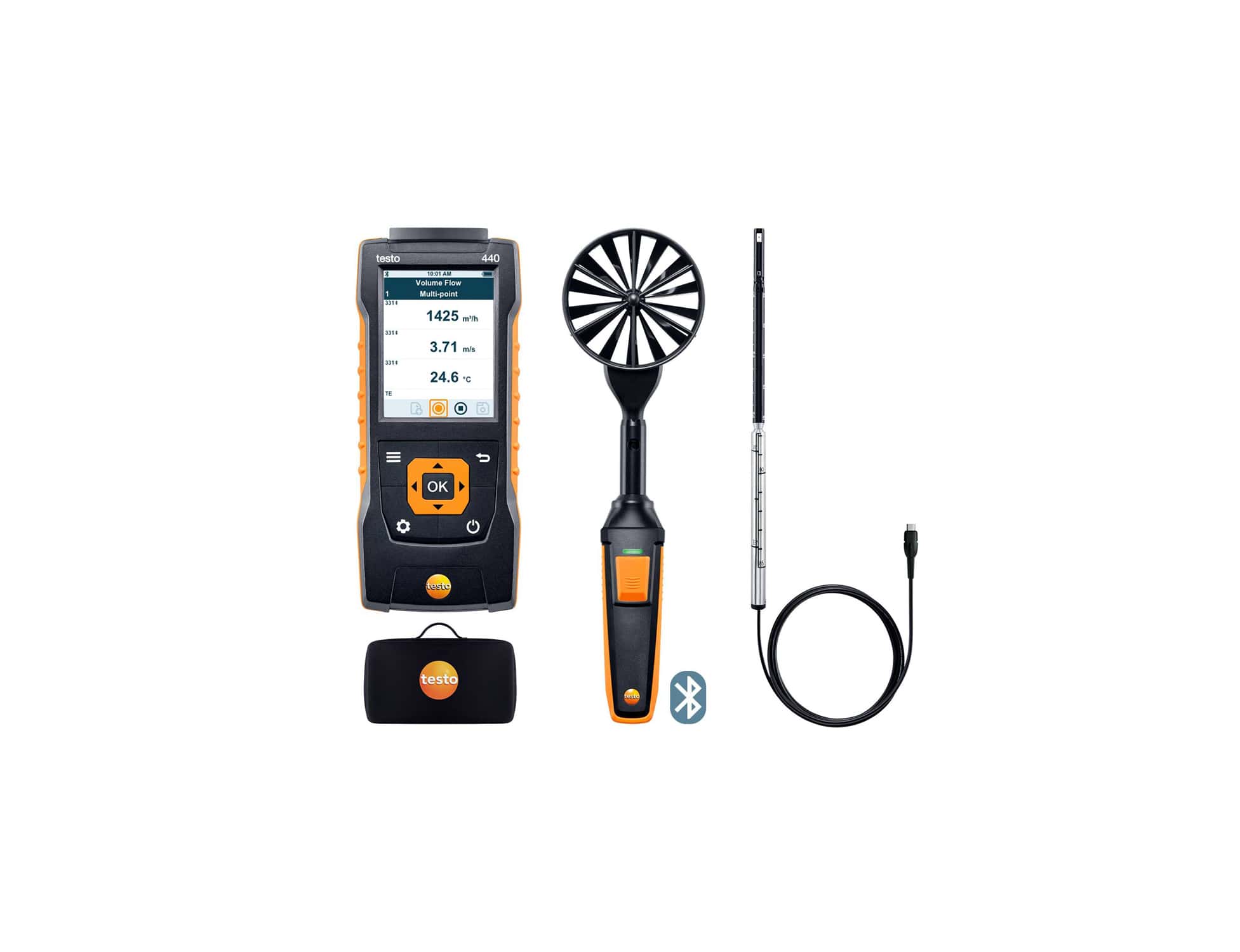 testo 440 Air Flow ComboKit 1 with Bluetooth®